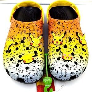 Crocs x Pokemon Pikachu Clog w/Jibbitz Men's Sz 8 / Women’s Sz 10 (207761-0C4)